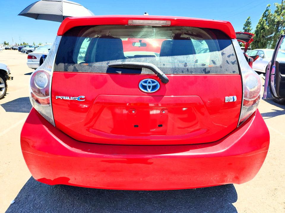 2014 Toyota Prius VIN JTDKDTB37E1076516 COPART salvage auction — FRONT END, Ca - Salvage Certificate, sold $325 on 2026-07-28 (photo 6)