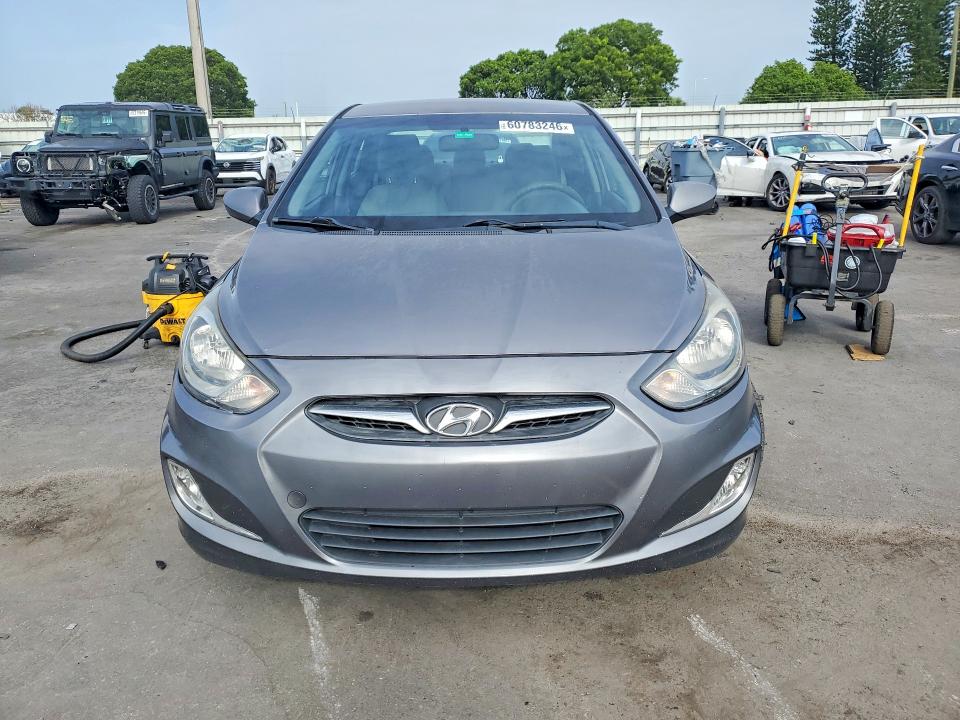 2014 Hyundai Accent VIN KMHCT4AE0EU637116 COPART salvage auction — FRONT END, Fl - Certificate Of Title (P), sold $1,000 on 2026-07-29 (photo 5)