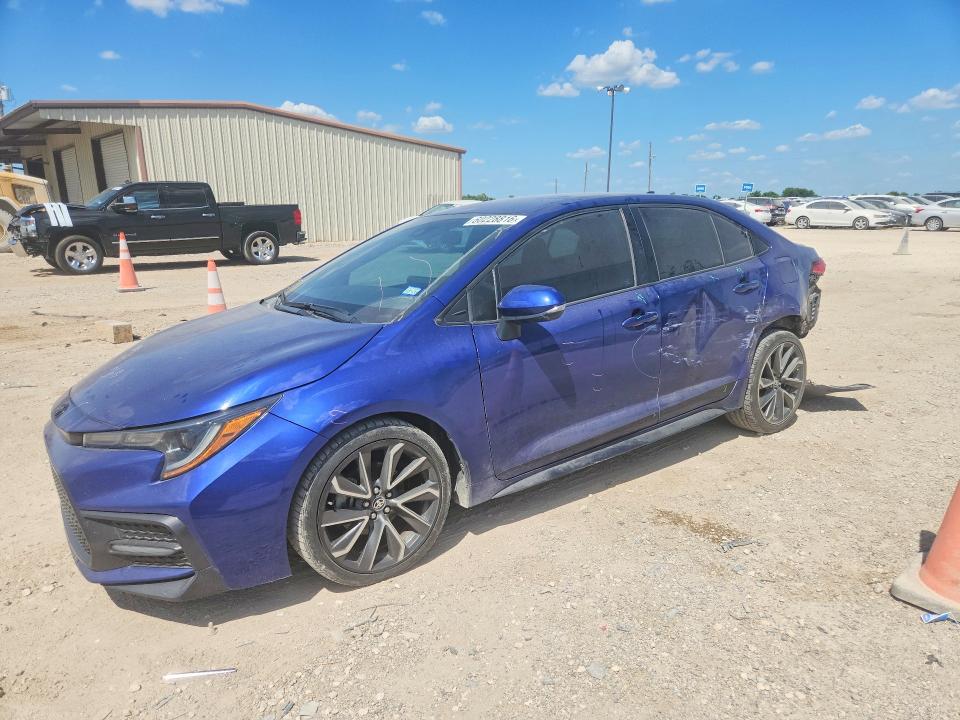 2022 Toyota Corolla VIN 5YFS4MCE5NP118490 COPART salvage auction — REAR END, Tx - Bonded Title - Salvage, sold $3,650 on 2026-07-22 (photo 1)