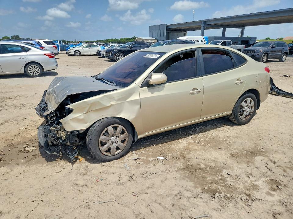 2007 Hyundai Elantra VIN KMHDU46D17U237604 COPART salvage auction — FRONT END, Fl - Cert Of Title Slvg Rebuildable, sold $10 on 2026-07-28 (photo 1)