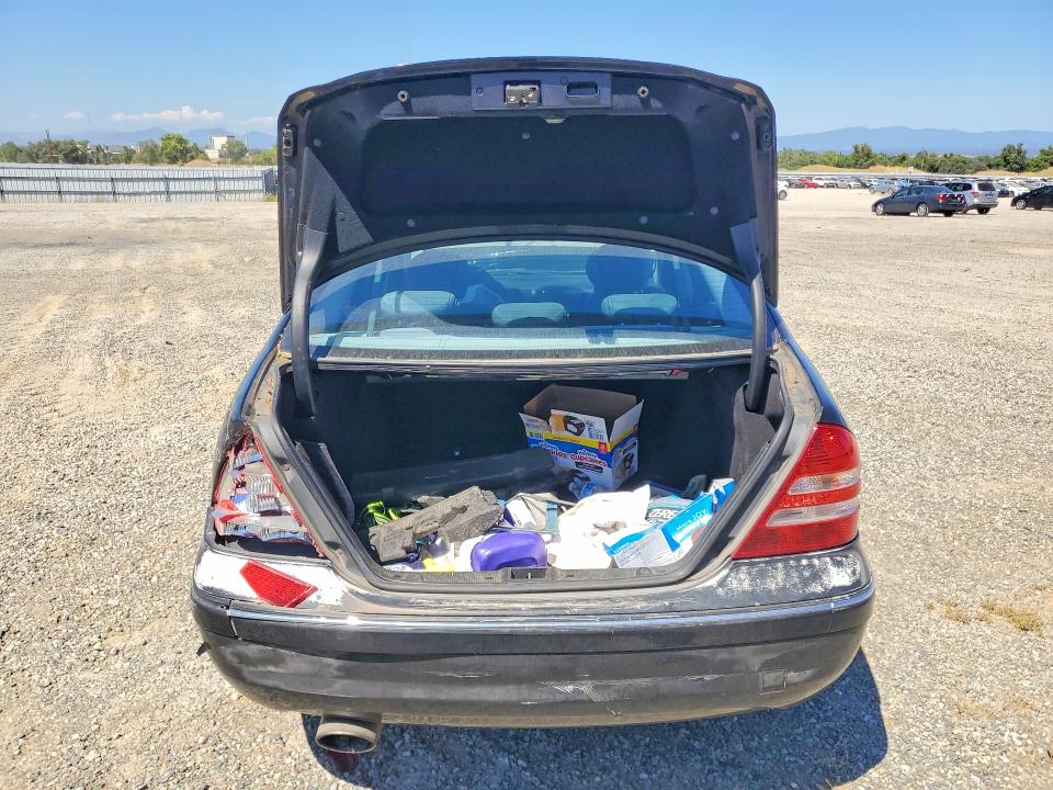2005 Mercedes-benz C-klasse VIN WDBRF40J05F720942 COPART salvage auction — FRONT END, Ca - Salvage Certificate, sold $50 on 2026-07-31 (photo 6)