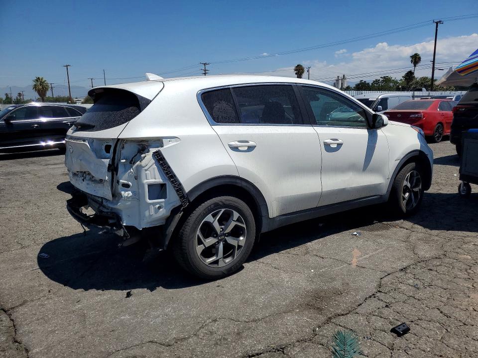 2022 Kia Sportage VIN KNDPM3AC4N7000594 COPART salvage auction — REAR END, Ca - Salvage Certificate, sold $350 on 2026-07-30 (photo 3)