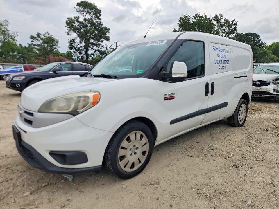 2016 Ram Promaster city VIN ZFBERFBT2G6B55670 COPART salvage auction — WATER/FLOOD, Va - Cert Of Title-Salvage Water, sold $125 on 2026-08-05 (photo 1)
