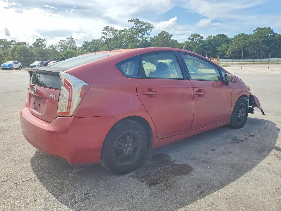2013 Toyota Prius VIN JTDKN3DU6D1726292 COPART salvage auction — FRONT END, FL - CERTIFICATE OF TITLE, sold $1,300 on 2026-07-29 (photo 3)
