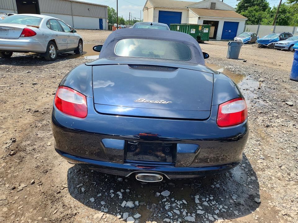 2005 Porsche Boxster VIN WP0CA29805U711969 COPART salvage auction — SIDE, PA - CERT OF SALV-R=RECONSTRUCTED, sold $5,200 on 2026-07-15 (photo 6)