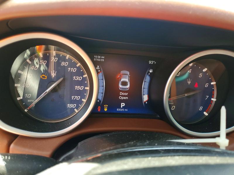 2015 Maserati Ghibli VIN ZAM57XSAXF1149319 COPART salvage auction — VANDALISM, Mi - Cert Of Title-Rebuilt Salvage, sold $2,550 on 2026-07-14 (photo 9)