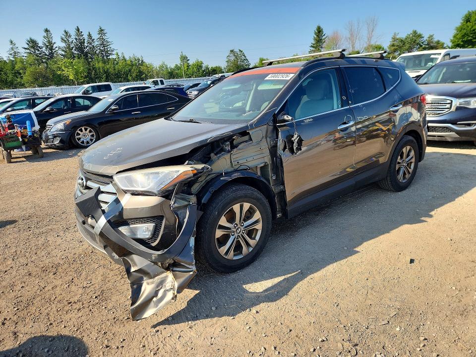 2014 Hyundai VIN 5XYZT3LB5EG157781 COPART salvage auction — SIDE, On - Permit No Brand - Unfit, sold $1,550 on 2026-07-16 (photo 1)