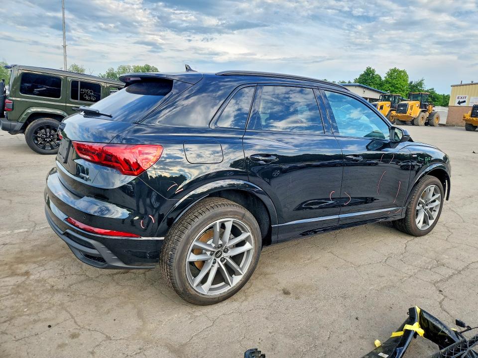 2025 Audi Q3 VIN WA1DECF36S1054738 COPART salvage auction — FRONT END, Ny - Mv-907A Salvage Certificate, sold $350 on 2026-07-23 (photo 3)