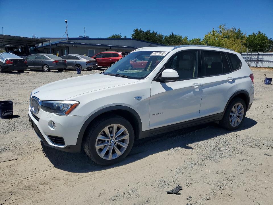 2015 BMW X3 VIN 5UXWY3C59F0E95689 COPART salvage auction — FRONT END, Ca - Dis/Dlr/Exp Only Clean Title, sold $3,000 on 2026-07-23 (photo 1)