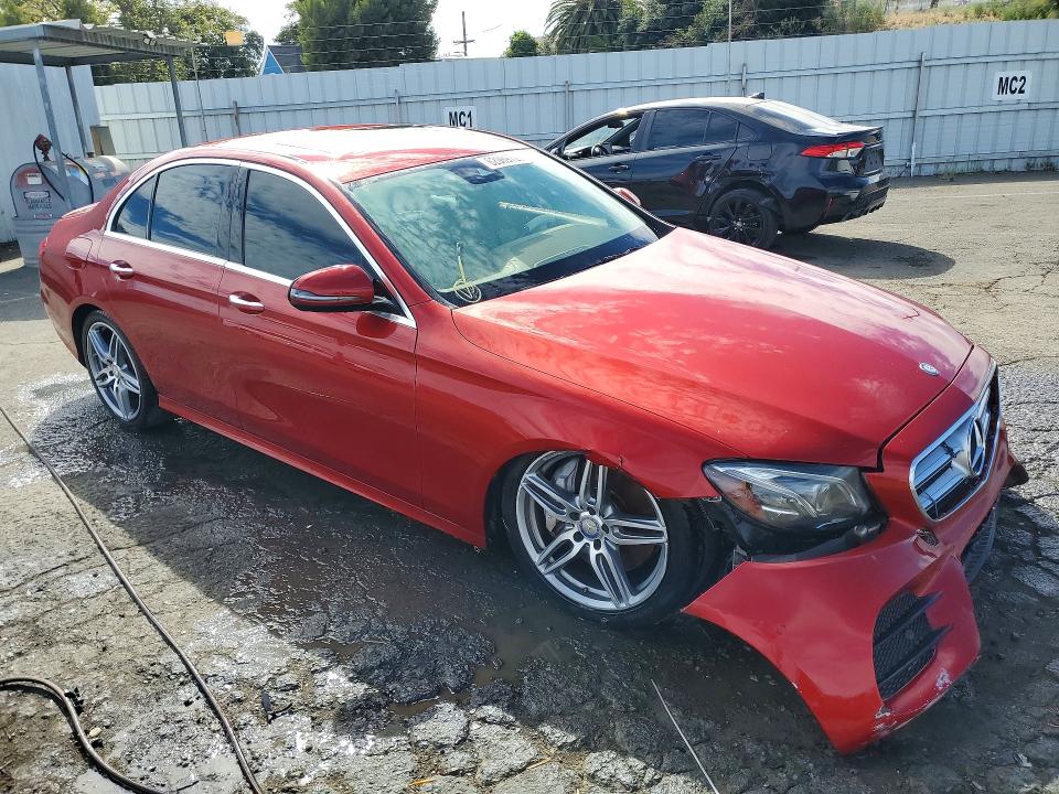 2017 Mercedes-benz E-class VIN WDDZF4JB5HA122684 COPART salvage auction — FRONT END, Ca - Dis/Dlr/Exp Only Clean Title, sold $5,500 on 2026-07-31 (photo 4)