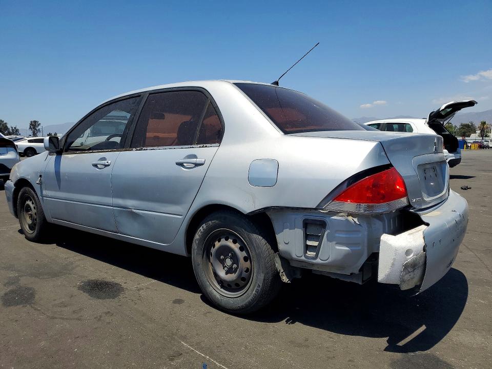 2005 Mitsubishi Lancer VIN JA3AJ26E35U014084 COPART salvage auction — REAR END, CA - SALVAGE CERTIFICATE, sold $275 on 2026-07-27 (photo 2)