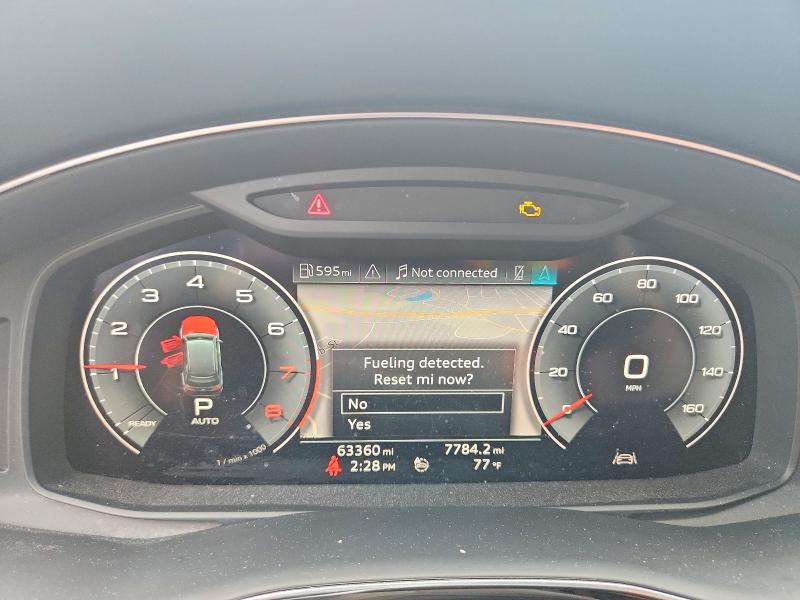 2020 Audi Q7 VIN WA1AJAF70LD007372 COPART salvage auction — FRONT END, Ny - Mv-907A Salvage Certificate, sold $6,800 on 2026-07-28 (photo 9)