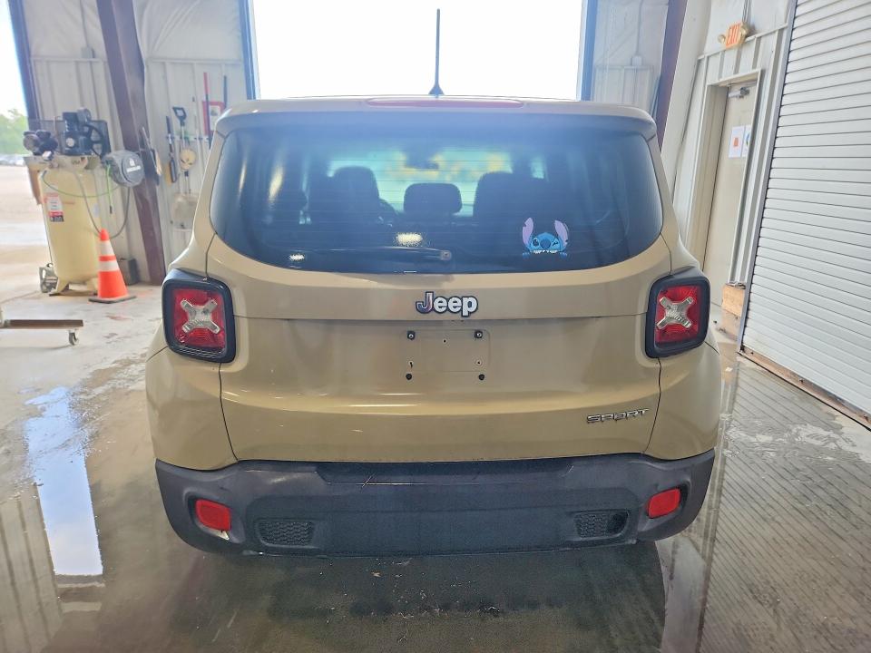 2016 Jeep Renegade VIN ZACCJAAW3GPC42059 COPART salvage auction — MINOR DENT/SCRATCHES, Il - Certificate Of Title, sold $1,550 on 2026-07-30 (photo 6)