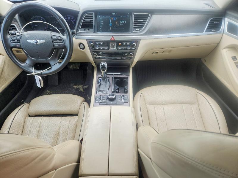2017 Genesis G80 VIN KMHGN4JE2HU187954 COPART salvage auction — FRONT END, Tx - Salvage Vehicle Title, sold $1,300 on 2026-07-23 (photo 8)