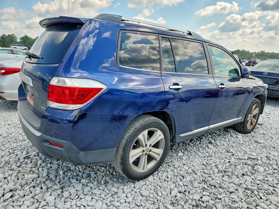 2013 Toyota Highlander VIN 5TDDK3EH3DS194750 COPART salvage auction — FRONT END, Ga - Certificate Of Title (P), sold $1,700 on 2026-07-21 (photo 3)