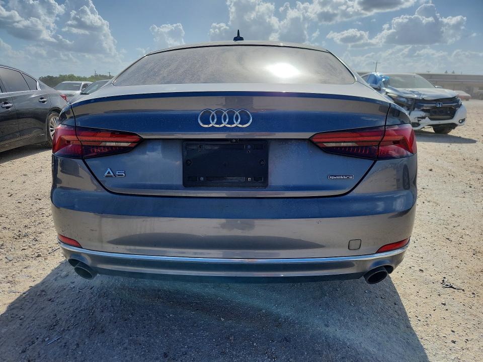 2019 Audi A5 VIN WAUANCF53KA062741 COPART salvage auction — FRONT END, Wv - Certificate Of Title (P), sold $3,300 on 2026-07-23 (photo 6)