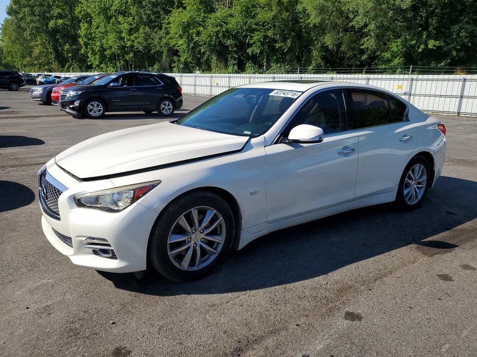 2016 Infiniti Q50 VIN JN1EV7AR8GM345912 COPART salvage auction — FRONT END, OH - CERT OF TITLE-REPOSSESSION, sold $1,100 on 2026-07-28 (photo 1)