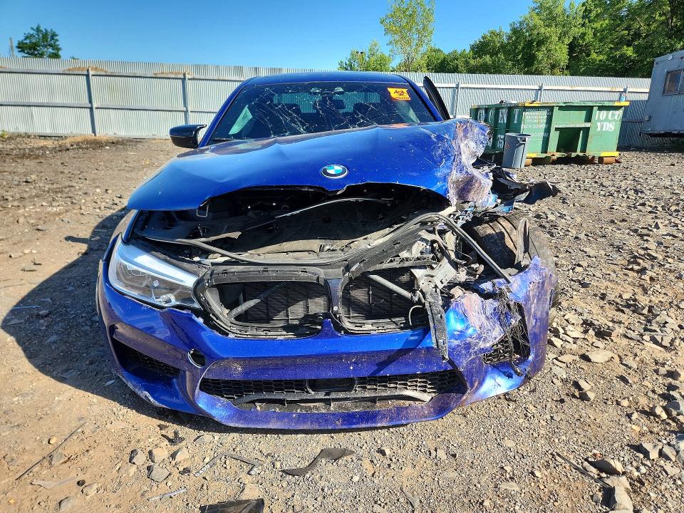 2019 BMW M5 VIN WBSJF0C59KB446979 COPART salvage auction — FRONT END, Ny - Mv-907A Salvage Certificate, sold $9,500 on 2026-08-04 (photo 5)