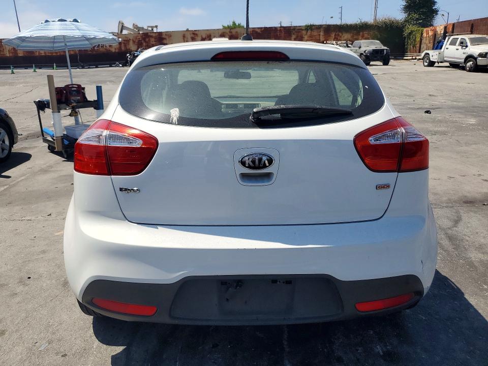 2013 Kia Rio VIN KNADM5A3XD6226297 COPART salvage auction — MECHANICAL, Ca - Dis/Dlr/Exp Only Clean Title, sold $725 on 2026-07-31 (photo 6)