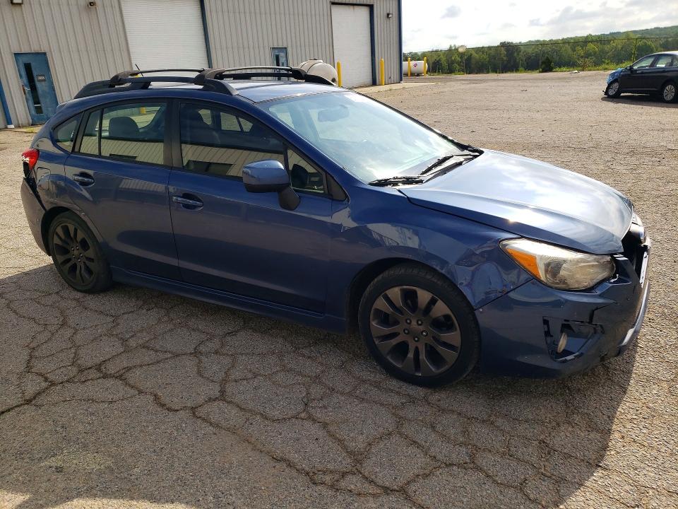 2012 Subaru Impreza VIN JF1GPAL61CH222297 COPART salvage auction — FRONT END, Va - Cert Of Title - Salvage, sold $250 on 2026-07-31 (photo 4)