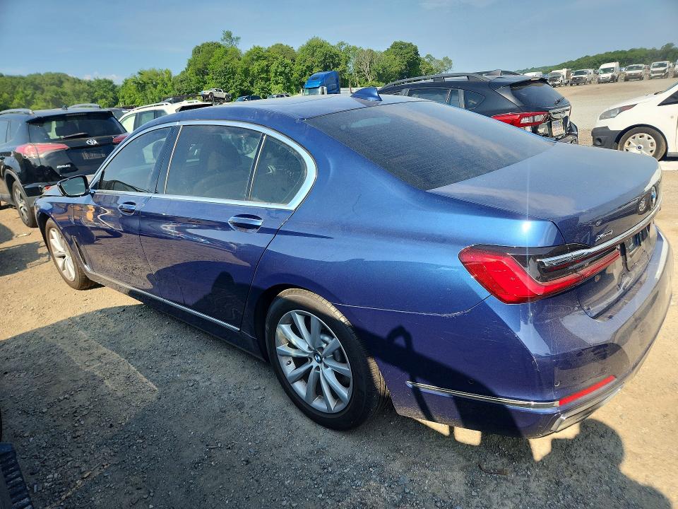 2022 BMW 7er VIN WBA7T4C0XNCK11394 COPART salvage auction — FRONT END, Ma - Cert Of Title-Salvage, sold $24,700 on 2026-07-22 (photo 2)