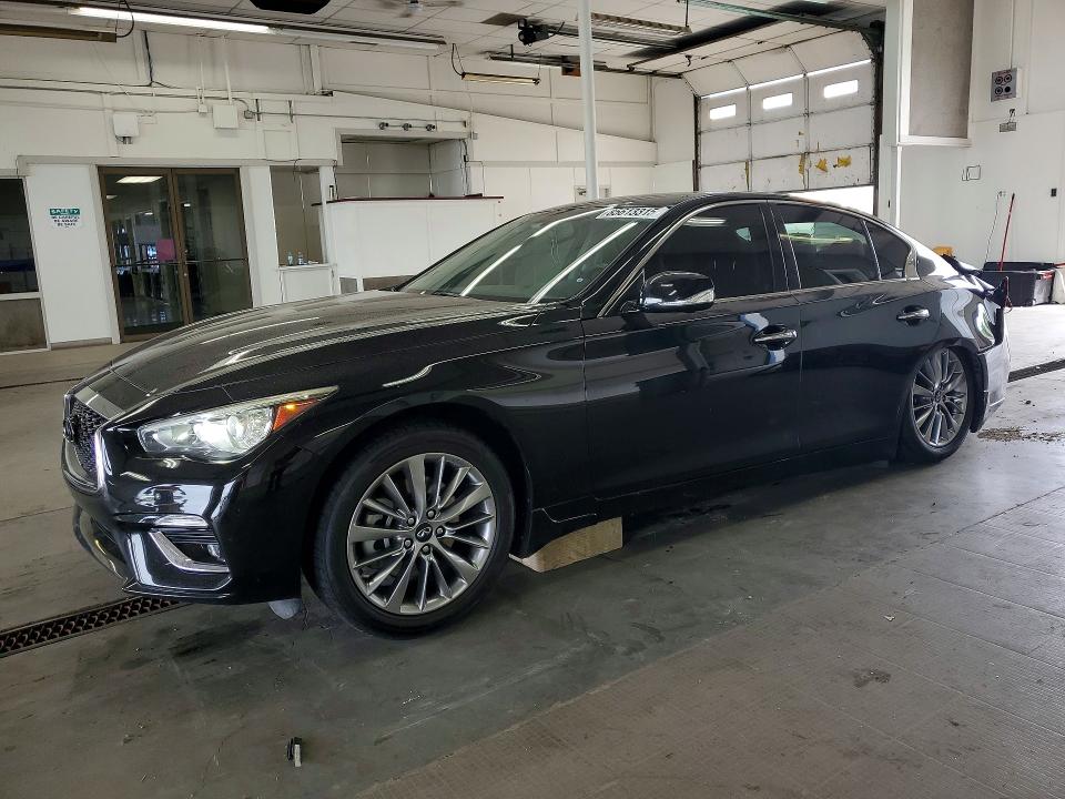 2018 Infiniti Q50 VIN JN1EV7AR2JM433698 COPART salvage auction — REAR END, Wa - Bill Of Sale, sold $3,100 on 2026-07-10 (photo 1)
