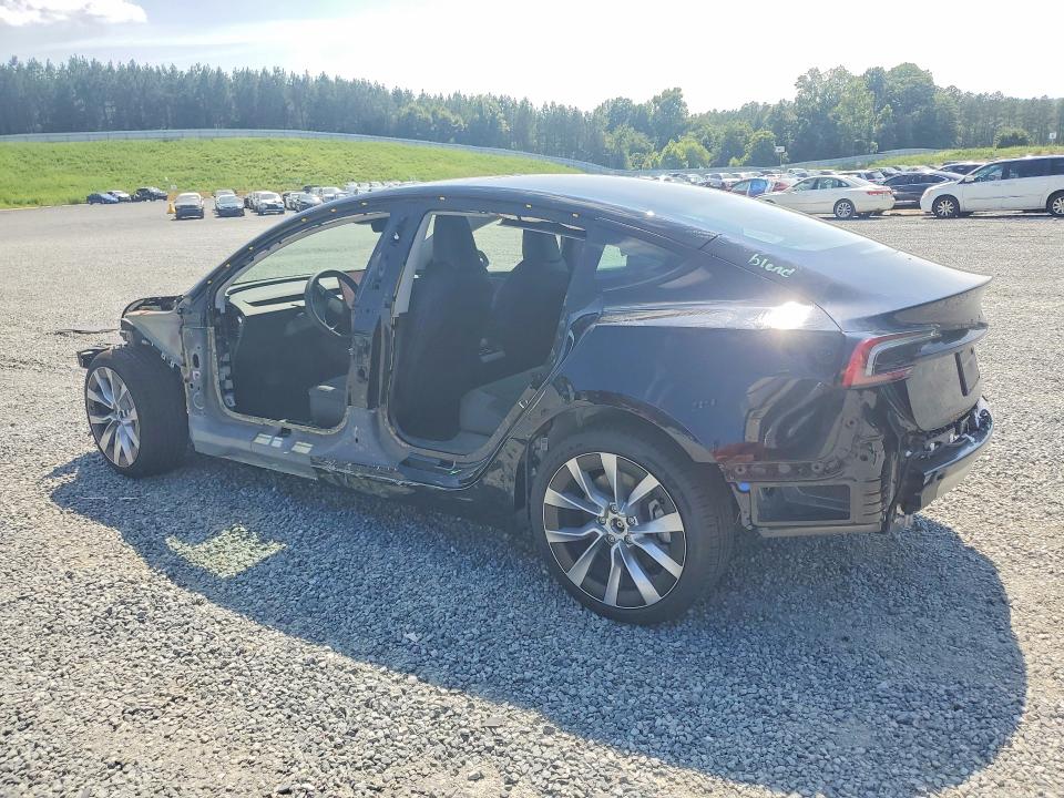 2026 Tesla Model 3 VIN 5YJ3E1EA5TF170267 COPART salvage auction — SIDE, Nc - Salvage Certificate Of Title, sold $6,500 on 2026-07-23 (photo 2)