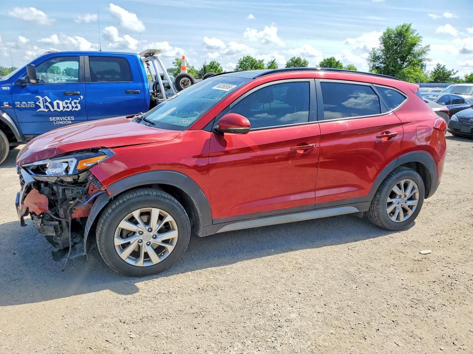 2021 Hyundai Tucson VIN KM8J3CA42MU407147 COPART salvage auction — FRONT END, ON - PERMIT SALVAGE, sold $525 on 2026-07-21 (photo 1)