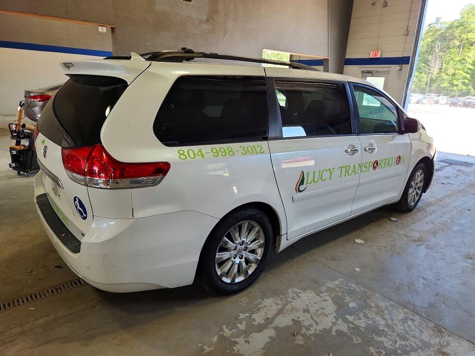 2011 Toyota Sienna VIN 5TDYK3DC7BS112829 COPART salvage auction — FRONT END, Va - Cert Of Title - Salvage, sold $300 on 2026-07-24 (photo 3)
