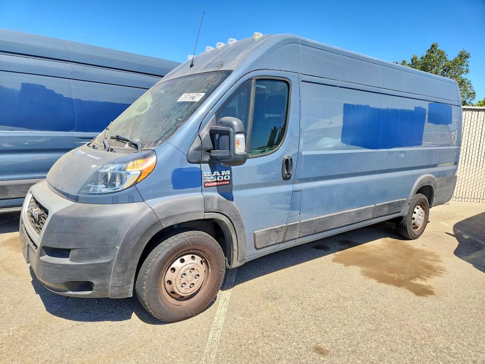 2020 Ram Promaster 3500 VIN 3C6URVJG1LE145258 COPART salvage auction — MINOR DENT/SCRATCHES, CA - DIS/DLR/EXP ONLY CLEAN TITLE, sold $200 on 2026-07-28 (photo 1)