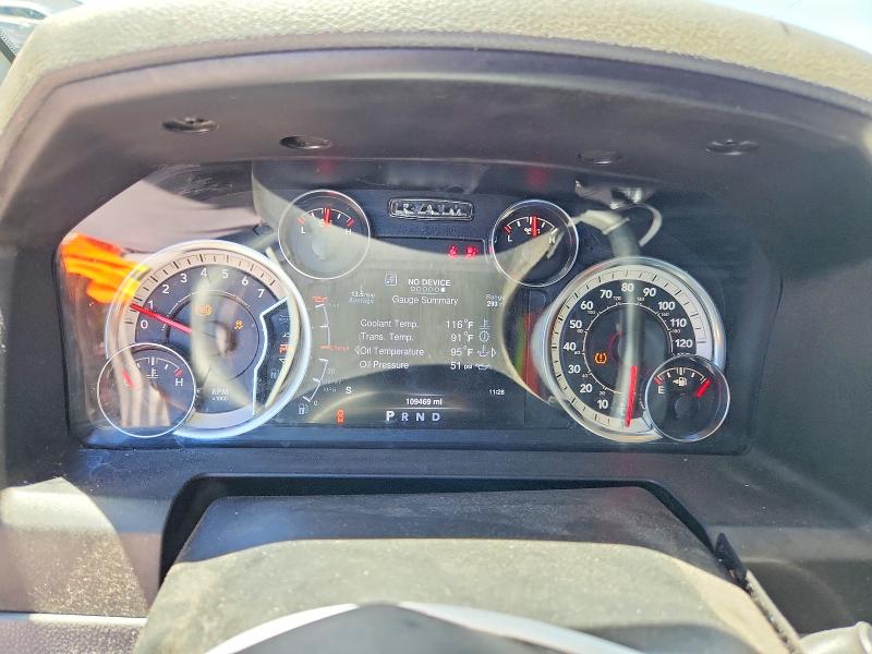 2013 Ram 1500 VIN 1C6RR7LT9DS539679 COPART salvage auction — FRONT END, AZ - CERT OF TITLE - SALVAGE, sold $550 on 2026-07-24 (photo 9)