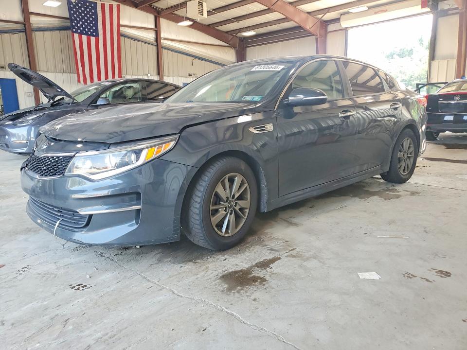 2016 Kia Optima VIN 5XXGT4L11GG022504 COPART salvage auction — FRONT END, Pa - Cert Of Title, sold $500 on 2026-07-29 (photo 1)
