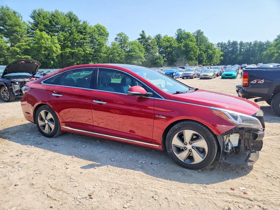 2016 Hyundai Sonata VIN KMHE34L13GA017867 COPART salvage auction — FRONT END, Ma - Cert Of Title-Reconstrctd Coll, sold $1,600 on 2026-08-02 (photo 4)