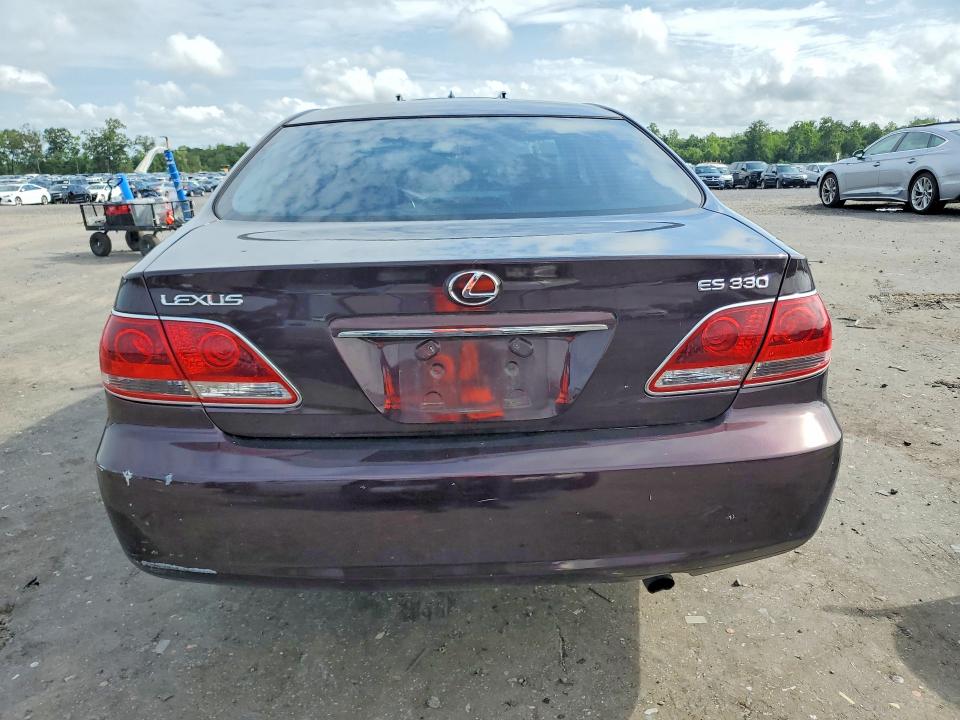 2005 Lexus Es 330 VIN JTHBA30G155105403 COPART salvage auction — MINOR DENT/SCRATCHES, VA - CERTIFICATE OF TITLE, sold $375 on 2026-07-22 (photo 6)