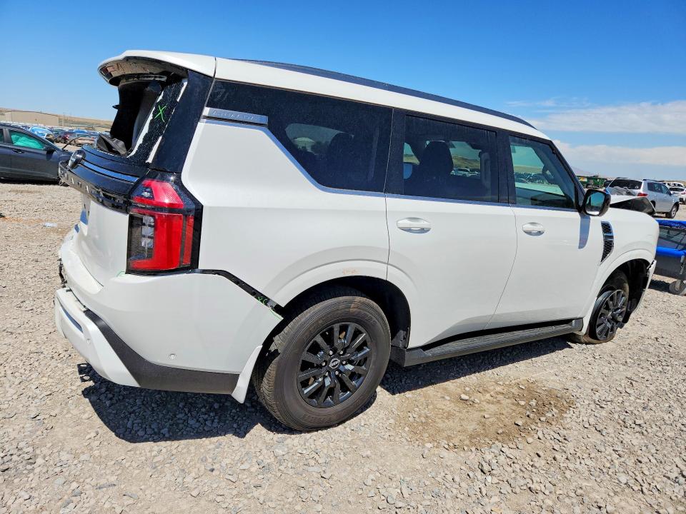 2025 Nissan Armada VIN JN8AY3AEXS9400630 COPART salvage auction — REAR END, Ut - Salvage Certificate, sold $10,100 on 2026-09-22 (photo 3)
