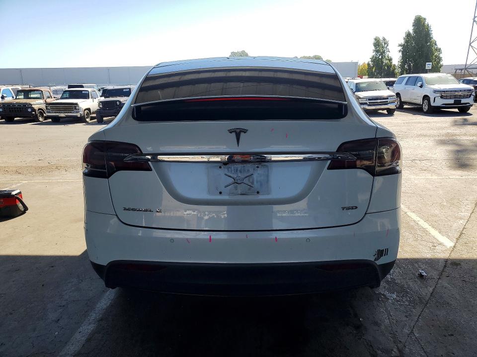 2018 Tesla Model x VIN 5YJXCAE21JF106367 COPART salvage auction — FRONT END, Ca - Salvage Certificate, sold $5,900 on 2026-07-23 (photo 6)