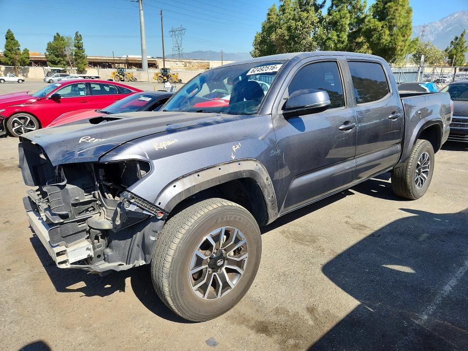 2022 Toyota Tacoma VIN 3TMAZ5CN0NM163492 COPART salvage auction — VANDALISM, Ca - Salvage Certificate, sold $12,900 on 2026-08-25 (photo 1)