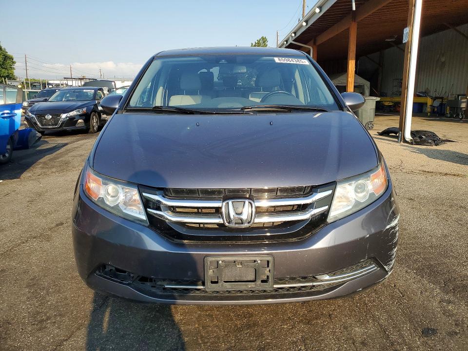 2015 Honda Odyssey VIN 5FNRL5H63FB123015 COPART salvage auction — FRONT END, Co - Public - Salvage Title, sold $7,000 on 2026-07-09 (photo 5)