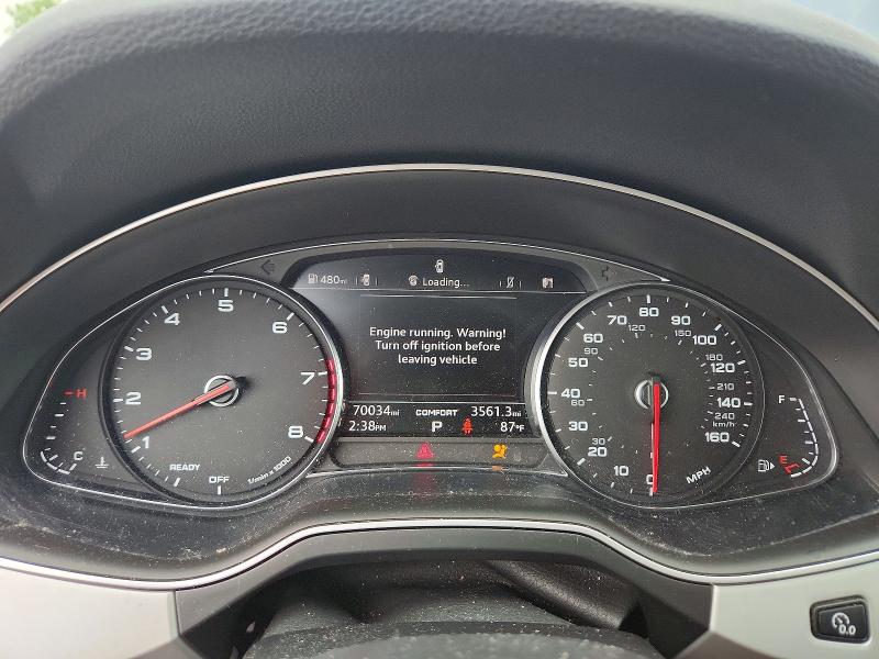 2018 Audi Q7 VIN WA1LHBF7XJD020203 COPART salvage auction — FRONT END, Salvage Title, sold $1,150 on 2026-07-23 (photo 9)