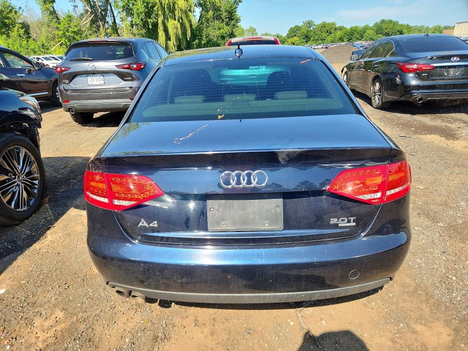 2010 Audi A4 VIN WAUFFAFL1AN034367 COPART salvage auction — MECHANICAL, CT - CERT OF TITLE-SALVAGE, sold $450 on 2026-07-14 (photo 6)