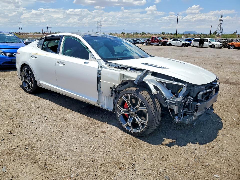 2018 Kia Stinger VIN KNAE55LC2J6035113 COPART salvage auction — FRONT END, Az - Cert Of Title - Salvage, sold $10,600 on 2026-08-07 (photo 4)