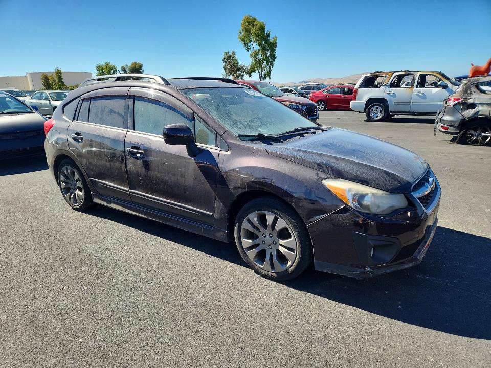 2013 Subaru Impreza VIN JF1GPAL61D1869759 COPART salvage auction — WATER/FLOOD, Ca - Salvage Certificate, sold $1,200 on 2026-07-24 (photo 4)