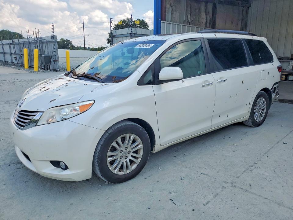 2017 Toyota Sienna VIN 5TDYZ3DC7HS856483 COPART salvage auction — REAR END, Nc - Salvage Certificate Of Title, sold $150 on 2026-07-29 (photo 1)