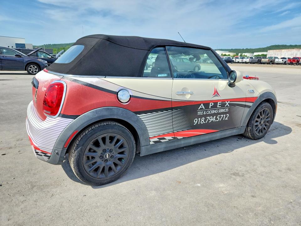 2019 Mini Cooper VIN WMWWG9C56K3E40064 COPART salvage auction — WATER/FLOOD, Ok - Cert Of Title-Salvage Flood, sold $1,000 on 2026-07-29 (photo 3)