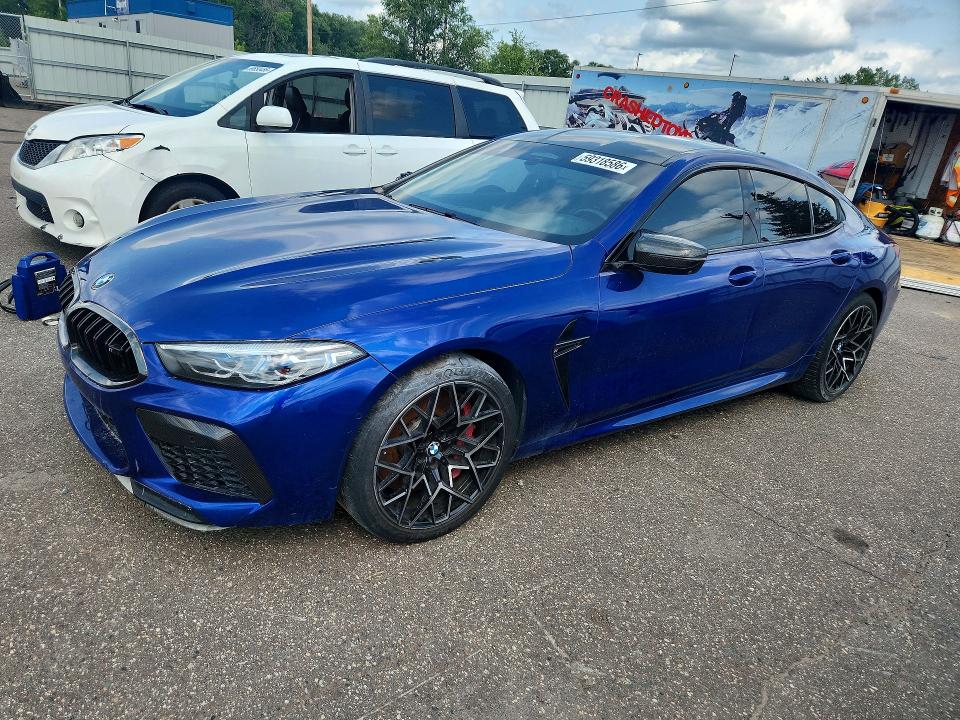 2022 BMW M8 VIN WBSGV0C0XNCH03263 COPART salvage auction — UNDERCARRIAGE, Mn - Cert Of Title-Salvage, sold $35,500 on 2026-07-21 (photo 1)