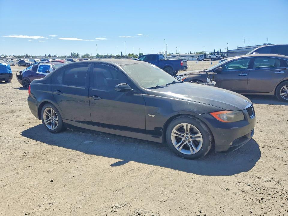 2008 BMW 3 series VIN WBAVA33518K054626 COPART salvage auction — FRONT END, CA - DIS/DLR/EXP ONLY CLEAN TITLE, sold $275 on 2026-07-30 (photo 4)