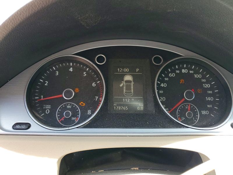 2013 Volkswagen Passat cc VIN WVWBP7AN1DE531563 COPART salvage auction — FRONT END, Id - Salvage Certificate Of Title, sold $250 on 2026-08-06 (photo 9)