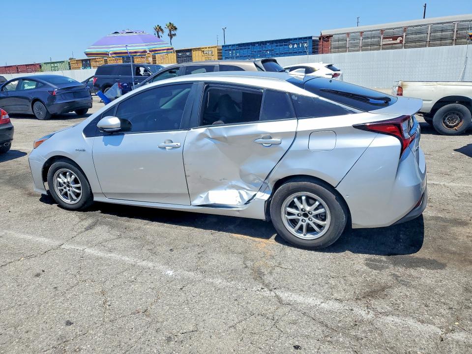 2019 Toyota Prius VIN JTDKARFU8K3070173 COPART salvage auction — SIDE, CA - SALVAGE CERTIFICATE, sold $5,100 on 2026-07-31 (photo 2)