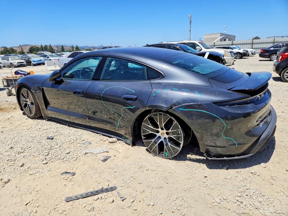 2021 Porsche Taycan VIN WP0AA2Y10MSA17971 COPART salvage auction — REAR END, Ca - Salvage Certificate, sold $15,000 on 2026-07-28 (photo 2)