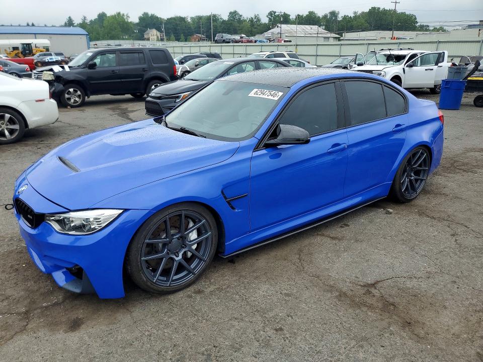 2016 BMW M3 VIN WBS8M9C52G5E68288 COPART salvage auction — ENGINE BURN, Pa - Certificate Of Salvage, sold $12,200 on 2026-08-04 (photo 1)